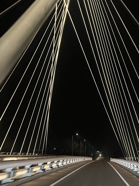 Lijnenspel van de brug 