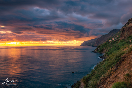 Wat een bizarre zonsondergang op Madeira 😍