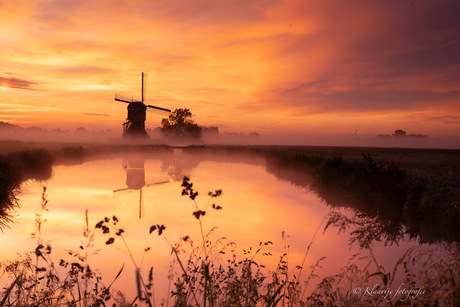 Kleurrijke morgen bij Streefkerk