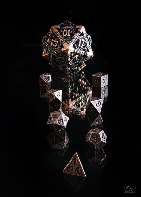 Dungeons and Dragons dobbelstenen