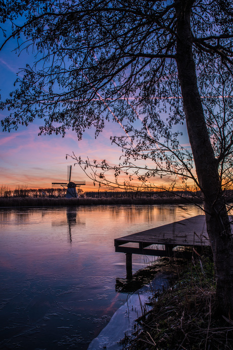 Molen in ochtendlicht