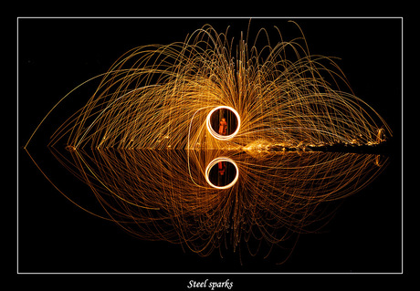 Steel sparks