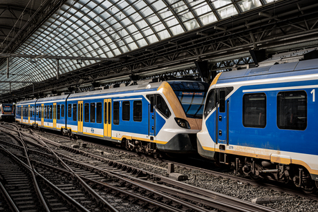 Trein op Amsterdam centraal