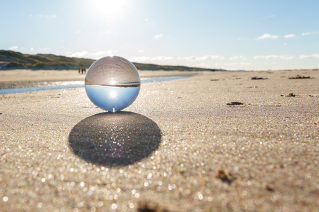 lensbal met een zonnester 