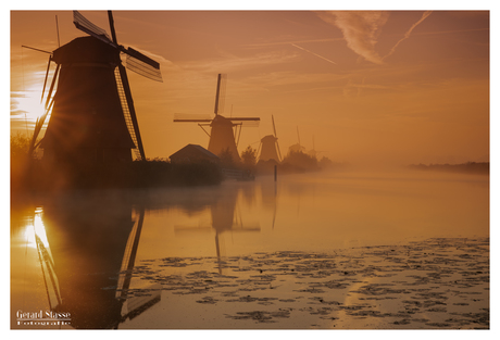 Beautifull sunrise at Kinderdijk 1