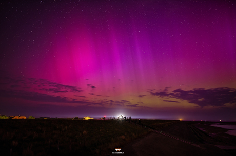 Noorderlicht op Texel.