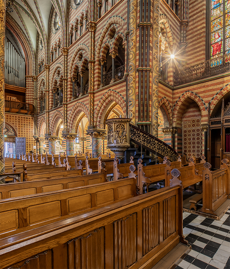 panorama in de Basiliek Sittard