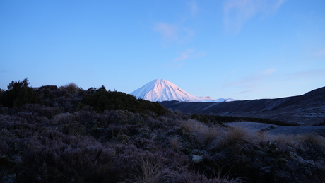 Mount Ngauruhoe in winter