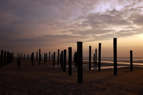 Zonsondergang in Petten.