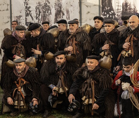 Mamuthones klaar voor de parade