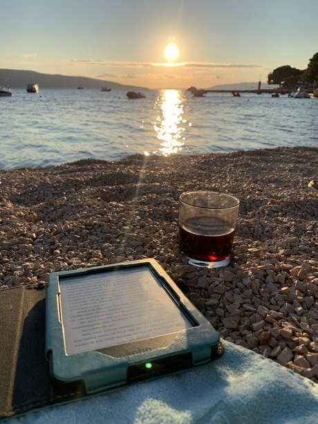 Relaxing sunset Croatia