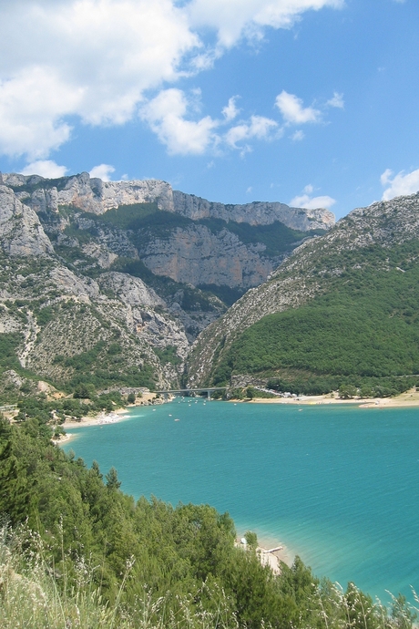 De monding van de rivier Verdon