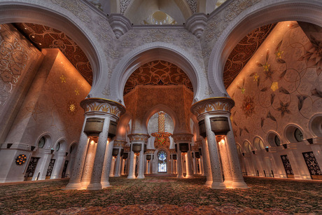 Abu Dhabi moskee interieur