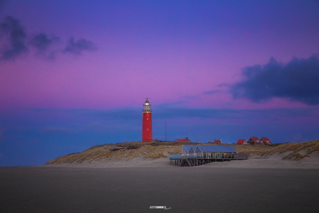 Kleuren na zonsondergang.