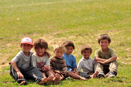 Roma kinders in Roemenie