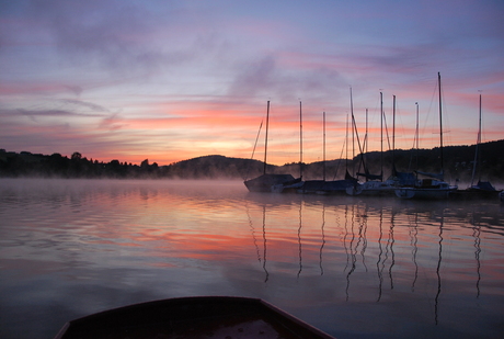 Zonsopkomst Listersee Sauerland