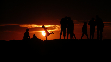 zonsondergang in kroatie