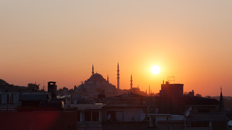 Istanbul zonsondergang