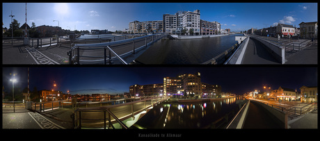 Alkmaar Panorama Dag en Nacht