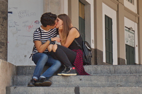 Un bacio lungo in Napoli