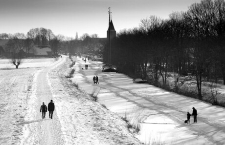 Winter bij Zuidwolde (Groningen)