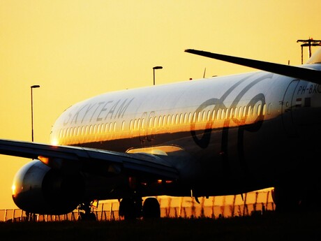 Sunset at Schiphol Airport