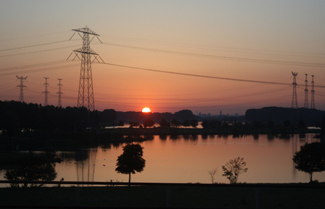 Zonsondergang bij Echt (l)