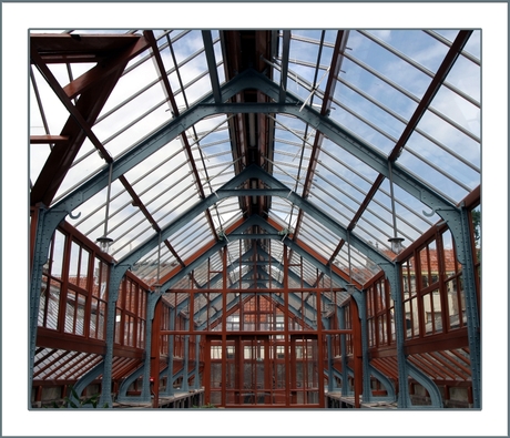 Oude kas van Hortus Botanicus te Utrecht