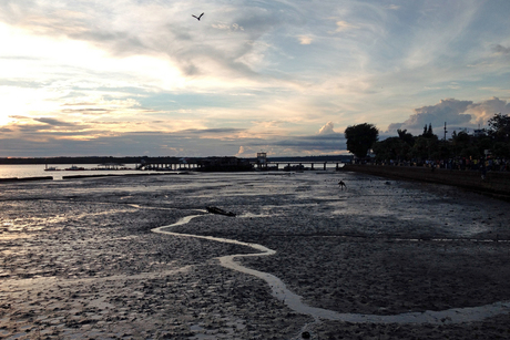 Sunset at low tide