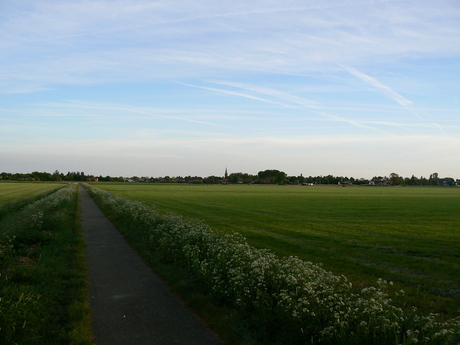 Nederasselt op het einde van de middag