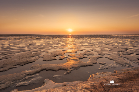 Gouden Getij – Zonsondergang op het Wad