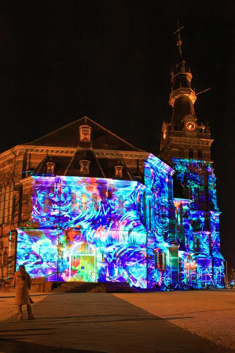 Spectakel op de grote kerk