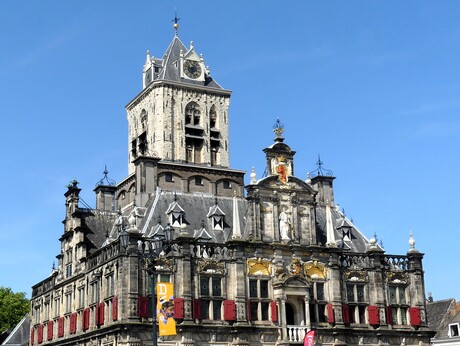 P1280790  Rondje Delft  nr9   Marktplein Stadhuis  in Detail  12 juni 2025  