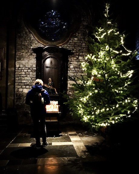 Candles and christmas trees