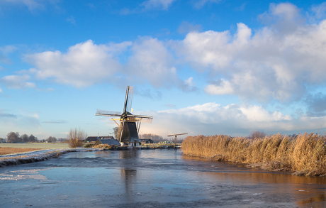 De molen in het ijs