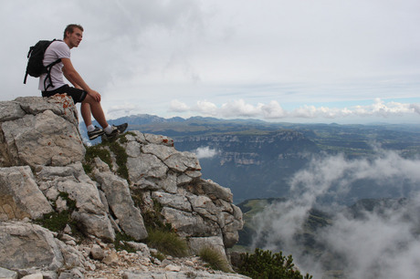 On top of the Alps