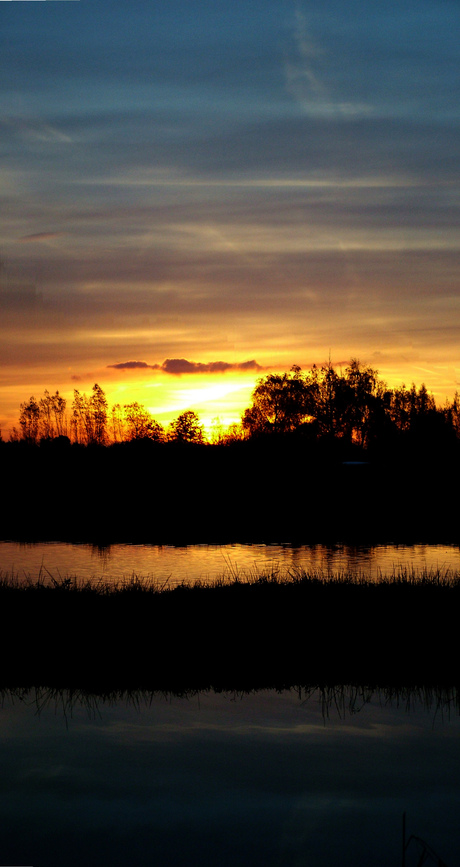 Zonsopkomst bij Reeuwijk