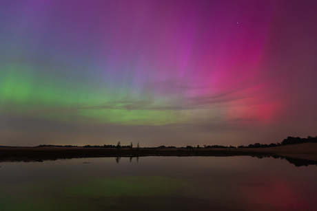 Aurora Borealis - noorderlicht in de Loonse en Drunense duinen