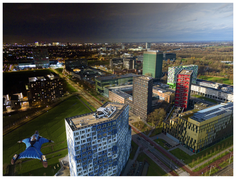 Basejump Science Park day/night