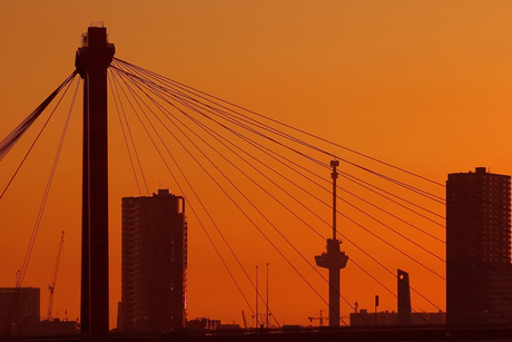Zonsondergang Rotterdam