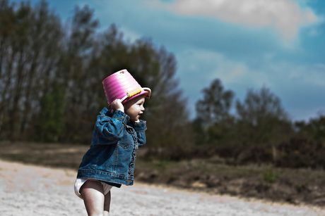 Bewerkte foto van mijn dochter