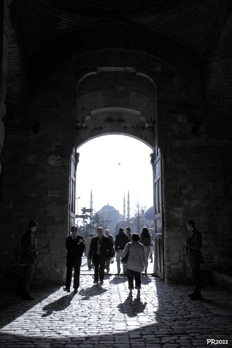 Poort van het Topkapi paleis Istanbul
