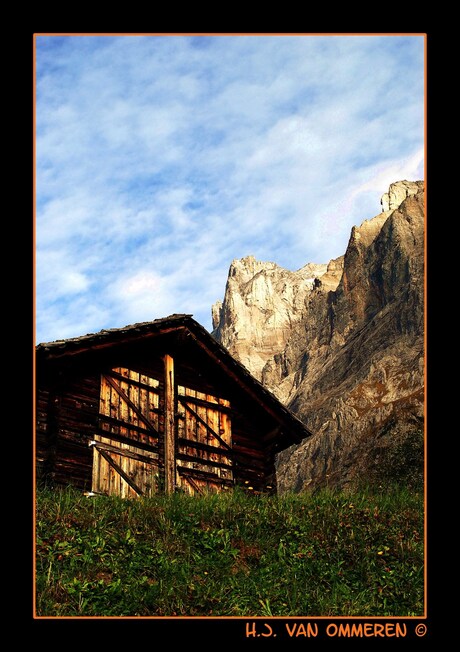 Schuur bij Wetterhorn