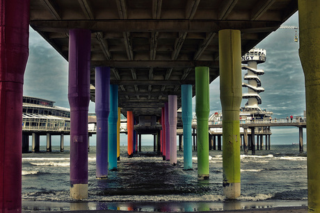 colourful pier