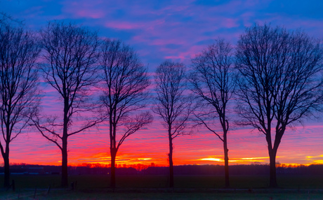 Zonsondergang Blesdijke