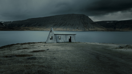 Verlaten schuur Fossfjörður