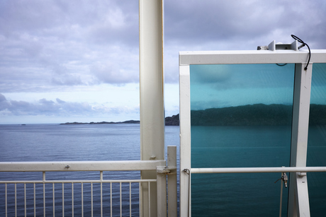 Kust Noorwegen/windscherm.