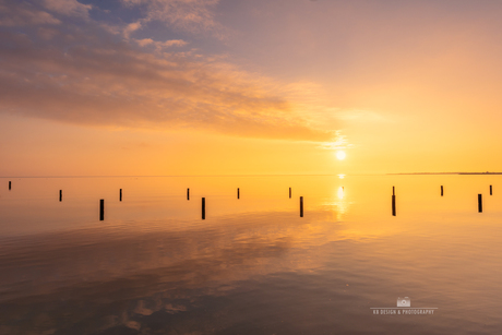 Serene zonsondergang