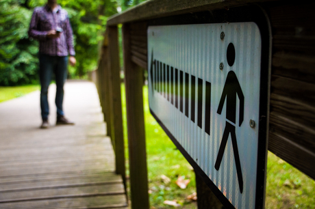 Wandelen en navigeren door Pétrusse Park