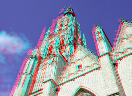 Toren Grotekerk Breda 3D